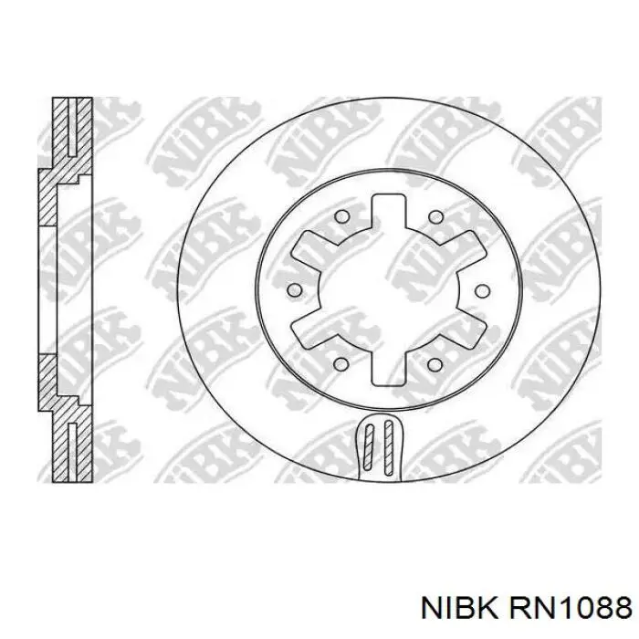 Купити RN1088 Nibk Ротор гальмівний