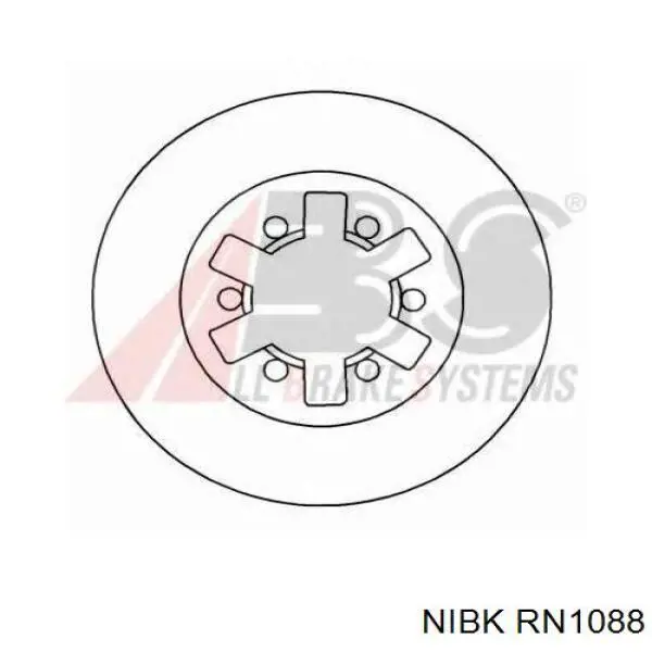 Гальмівні диски передні RN1088 Nibk
