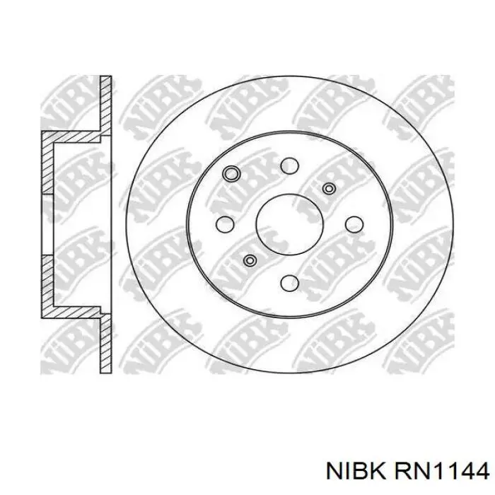 Гальмівні диски передні RN1144 Nibk