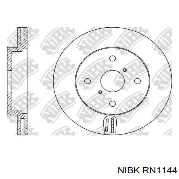 RN1144 Nibk Гальмо дискове переднє