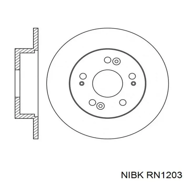 Гальмівні диски RN1203 Nibk