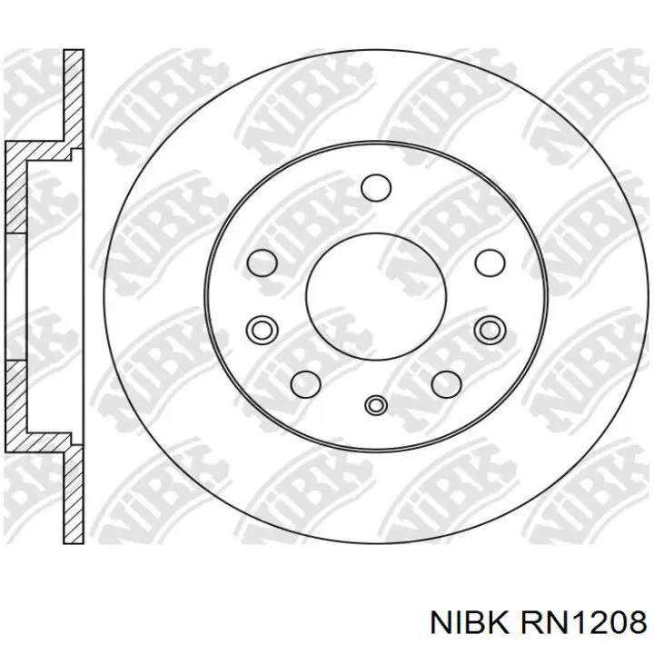 Задні дискові гальма Nibk RN1208 ціна, від 22.78 USD