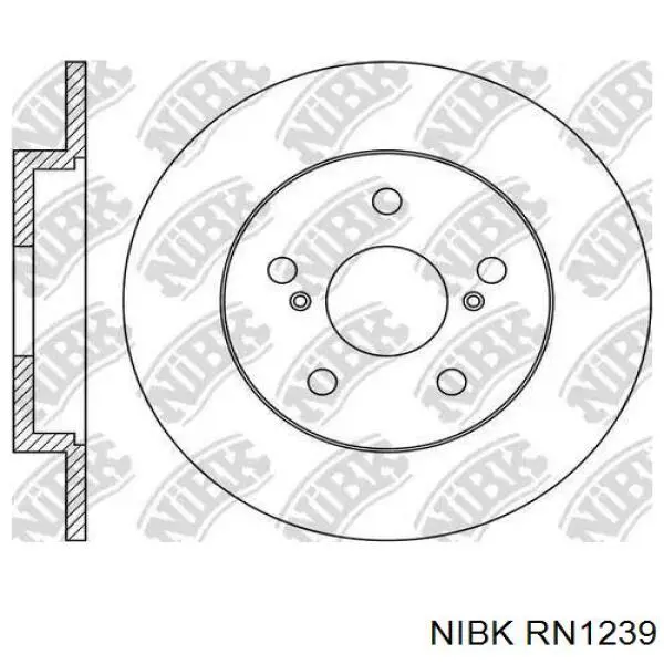 Задні дискові гальма Nibk RN1239 ціна, від 28.95 USD