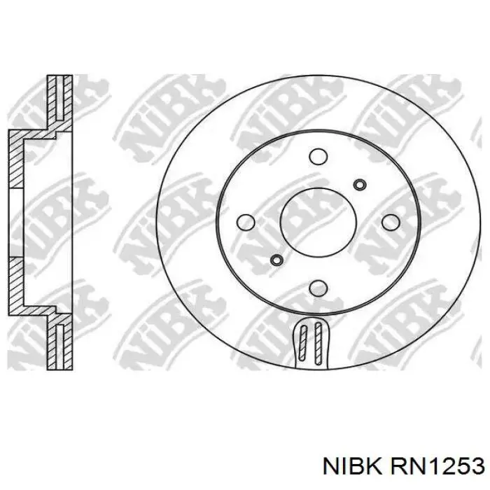 RN1253 Nibk диск гальмівний передній