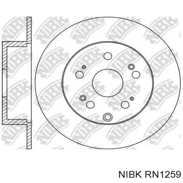 Гальмівні диски RN1259 Nibk