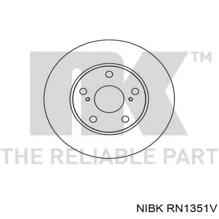 RN1351V Nibk Гальмо дискове переднє