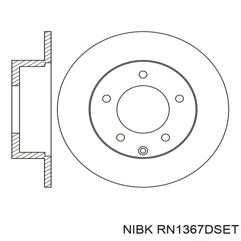 RN1367DSET Nibk Дискові гальма