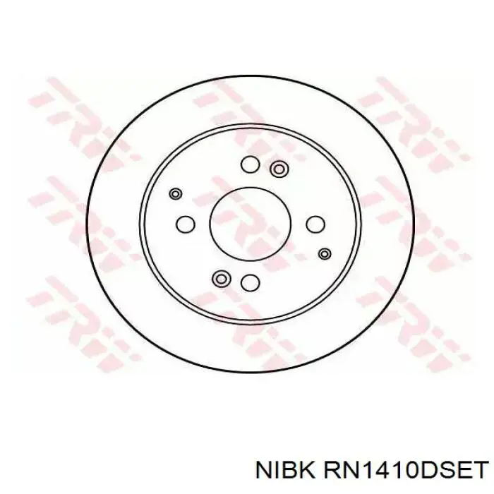 Гальмівні диски передні RN1410DSET Nibk