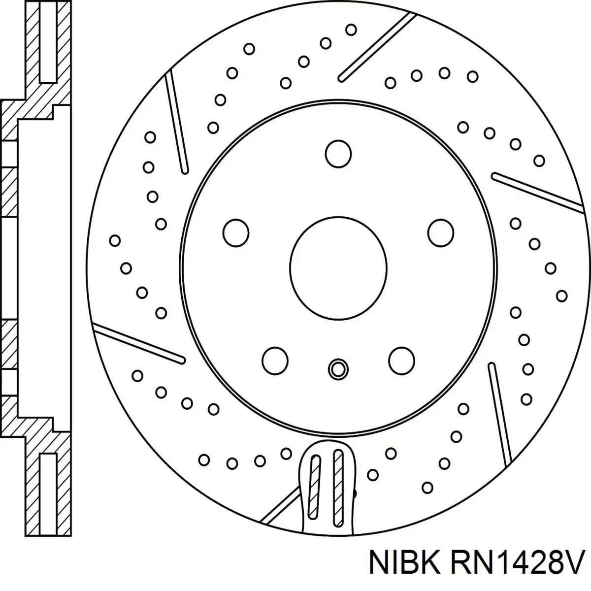 RN1428V Nibk Гальмо дискове переднє