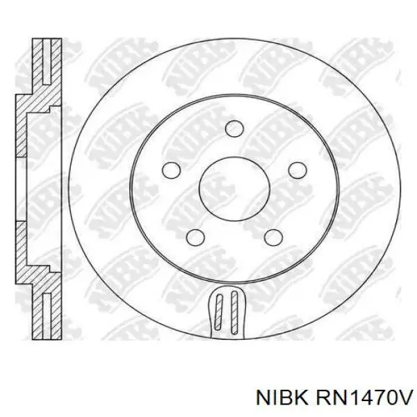 Купити RN1470V Nibk Ротор гальмівний