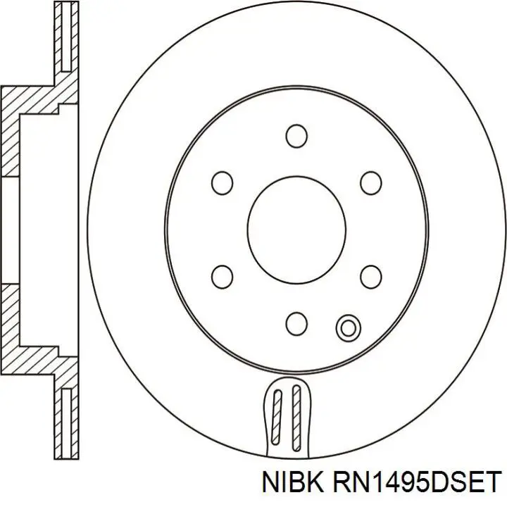 RN1495DSET Nibk Дискові гальма