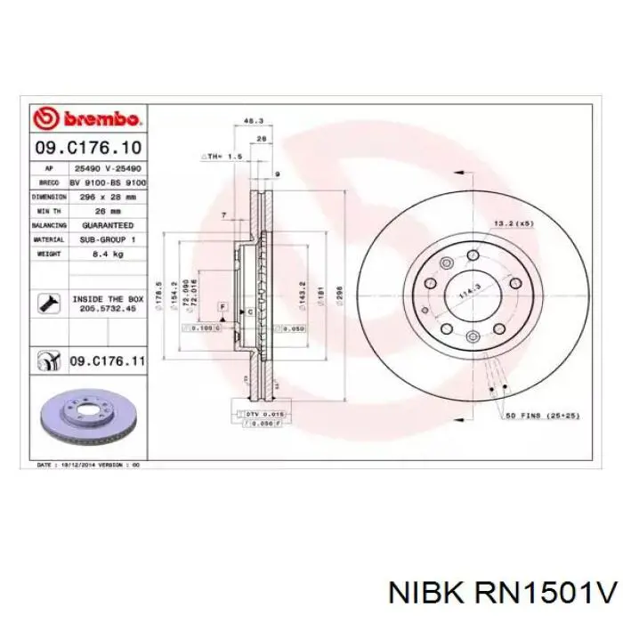 Гальмівні диски передні R51029 Tangun