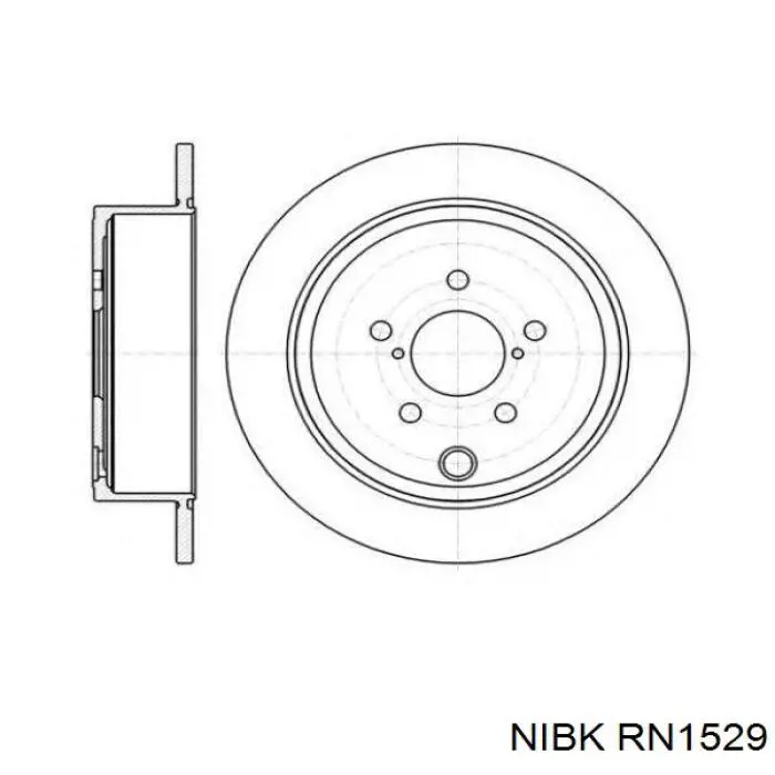 Задні дискові гальма Nibk RN1529 ціна, від 38.44 USD