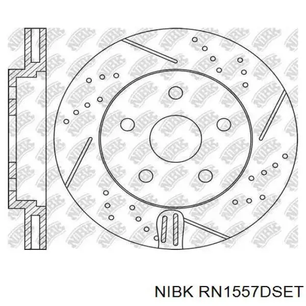 Диск гальмівний передній JBR1559 Power Stop