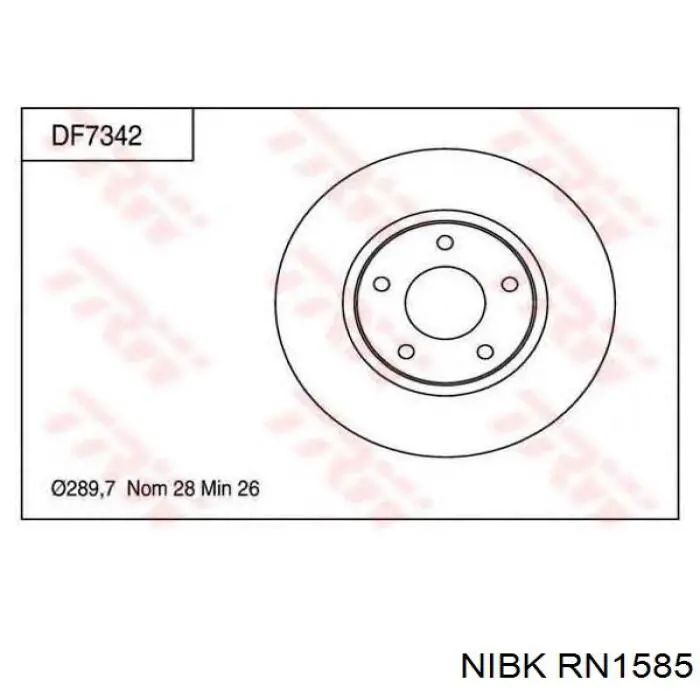 Гальмівні диски передні 40206AR000 Nissan/Infiniti