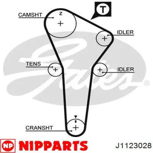 Ремінь ГРМ J1123028 Nipparts