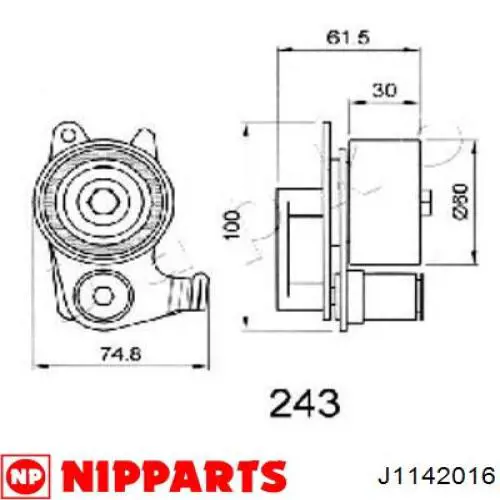 Ролик ГРМ Nipparts J1142016