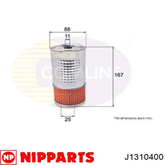 J1310400 Nipparts фільтр масляний