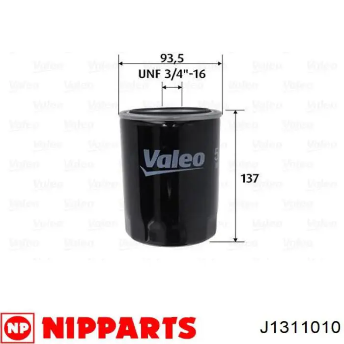 Масляний фільтр J1311010 Nipparts