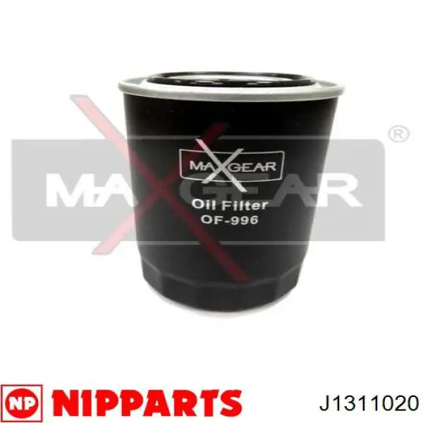 Масляний фільтр двигуна Nipparts J1311020 ціна, від 9.91 USD
