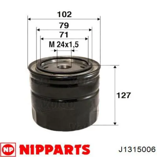 J1315006 Nipparts Фільтр масла