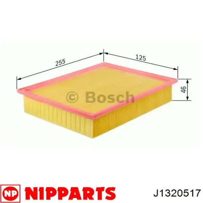 Повітряний фільтр J1320517 Nipparts