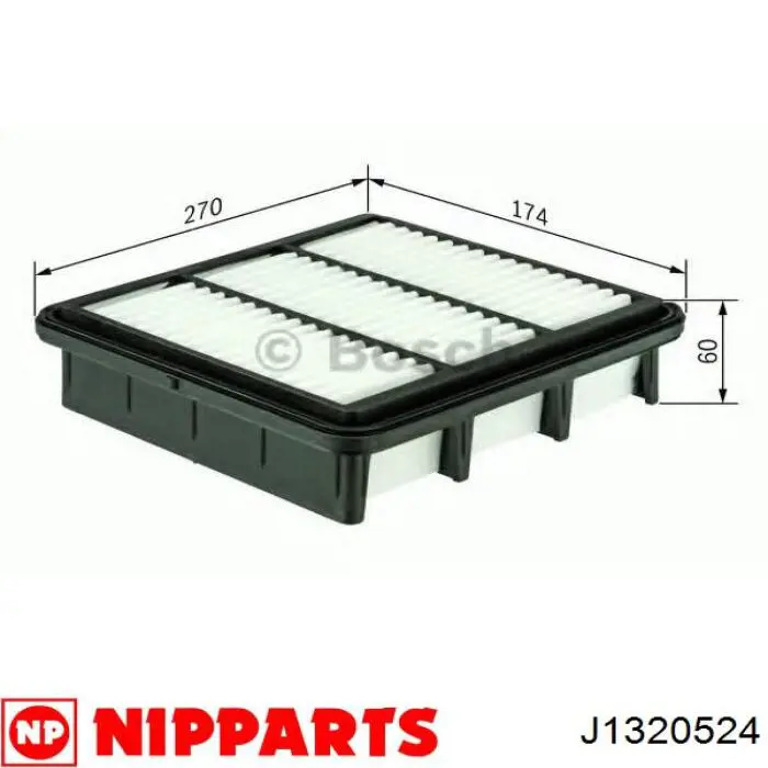Купити J1320524 Nipparts Автомобільний фільтр повітря