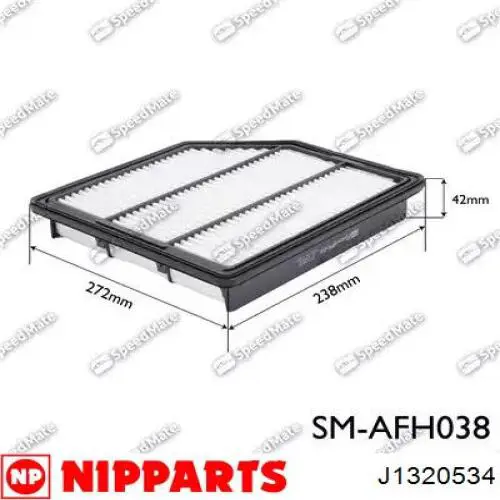 Повітряний фільтр B20531OEM Korea (oem)