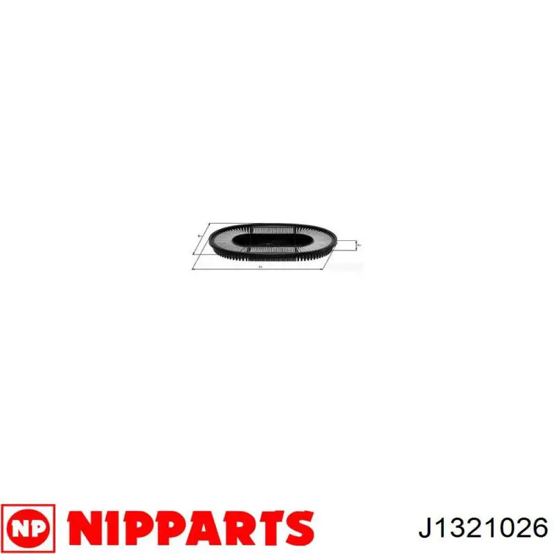 J1321026 Nipparts фільтр повітряний