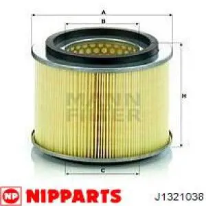 Повітряний фільтр J1321038 Nipparts