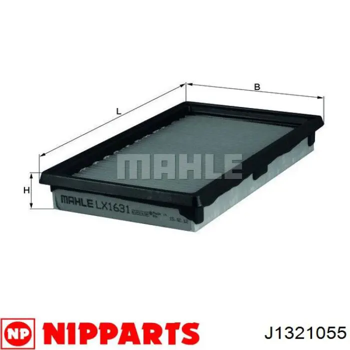 Повітряний фільтр J1321055 Nipparts
