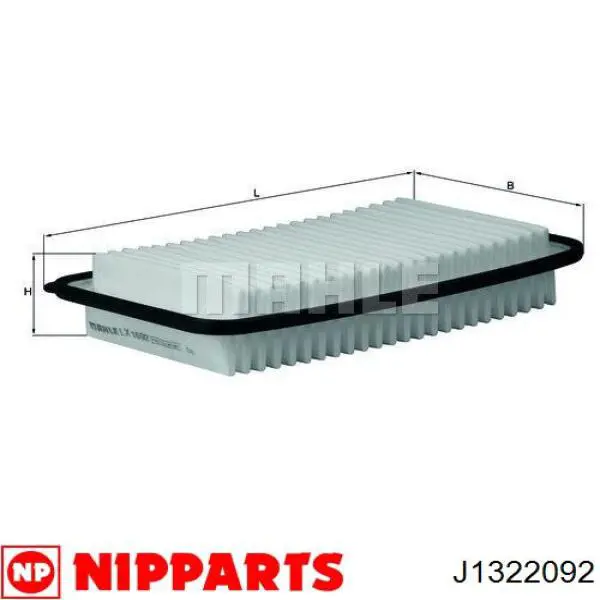 Фільтр повітряний J1322092 Nipparts