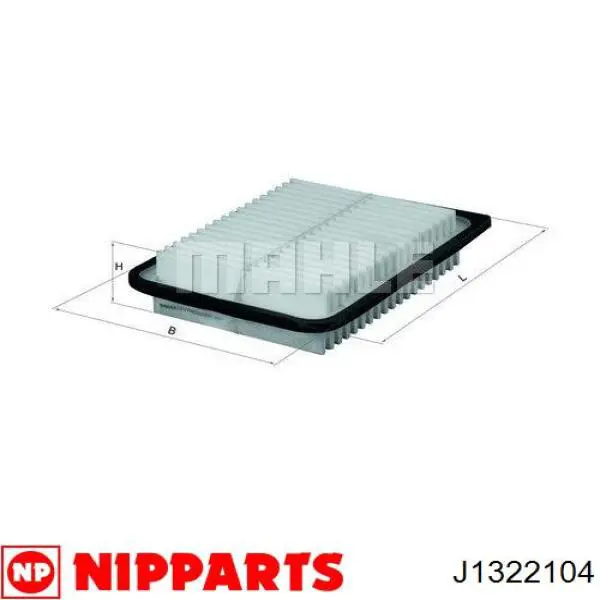 Елемент повітряного фільтра Nipparts J1322104 ціна, від 5.65 USD