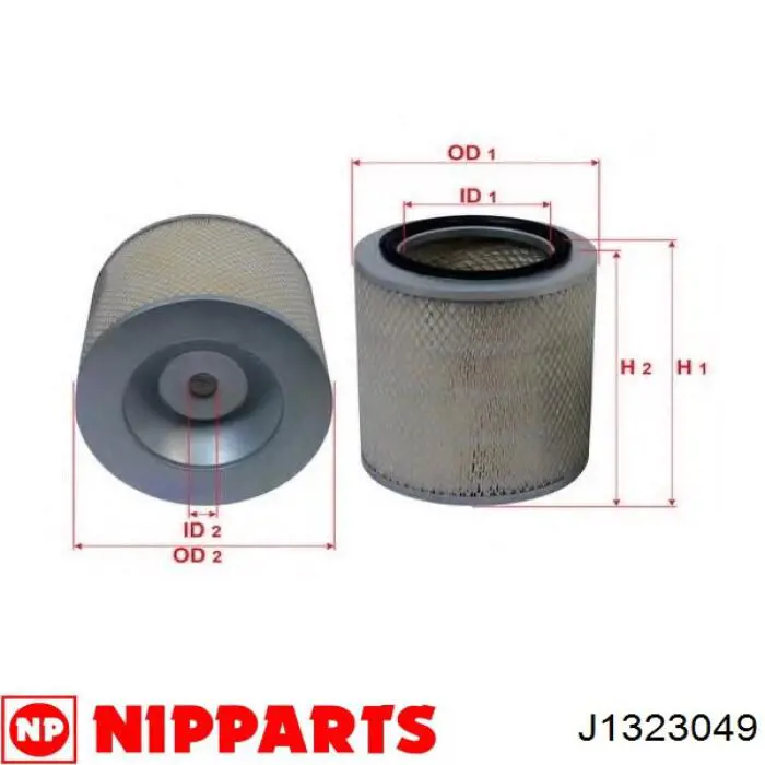 Елемент повітряного фільтра Nipparts J1323049 ціна, від 4.01 USD