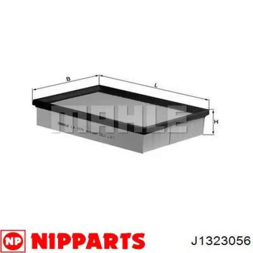 Елемент повітряного фільтра Nipparts J1323056 ціна, від 4.81 USD