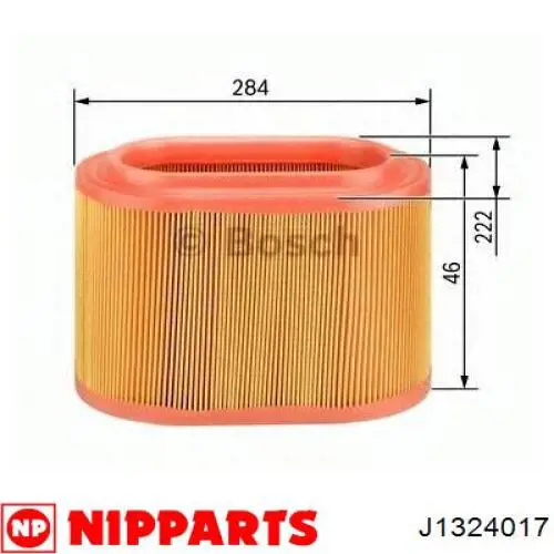 Фільтр повітряний J1324017 Nipparts