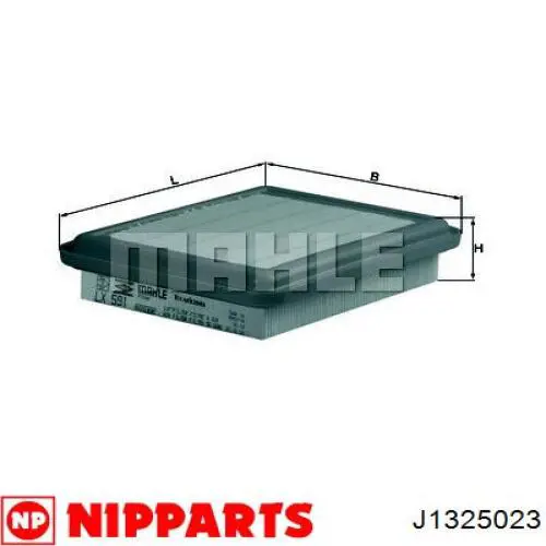 Елемент повітряного фільтра Nipparts J1325023 ціна, від 5.26 USD
