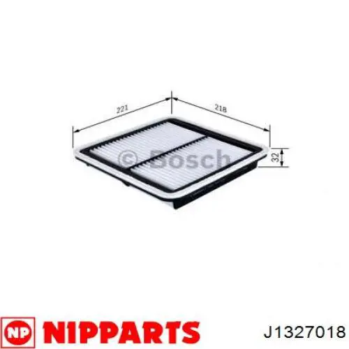 Елемент повітряного фільтра Nipparts J1327018 ціна, від 5.88 USD