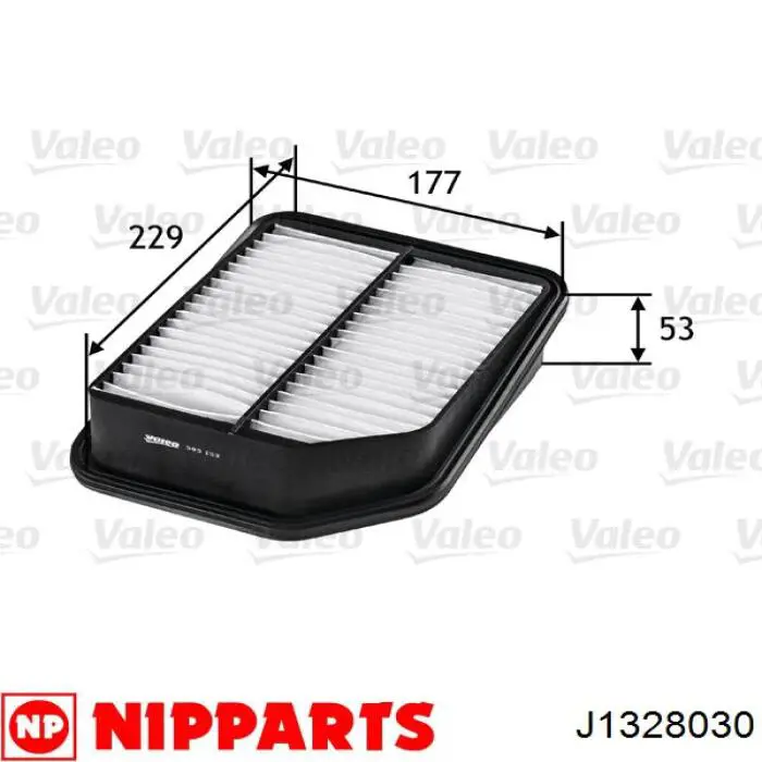 Повітряний фільтр J1328030 Nipparts