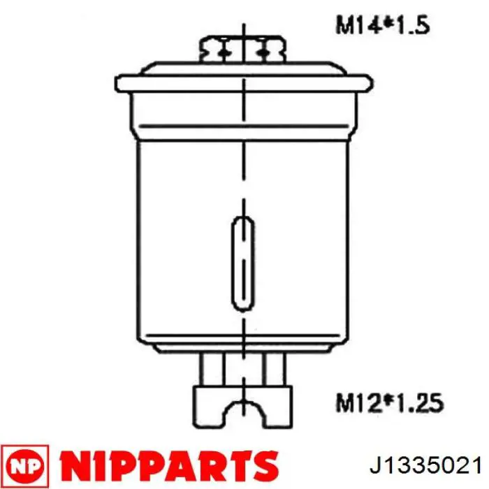 Купити J1335021 Nipparts Фільтр-відстійник палива грубої очистки