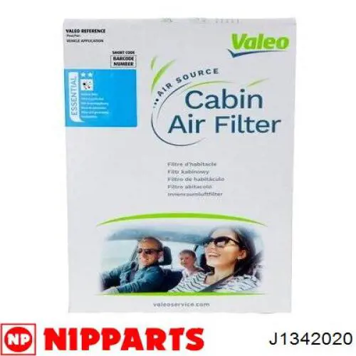 Фільтр салону J1342020 Nipparts