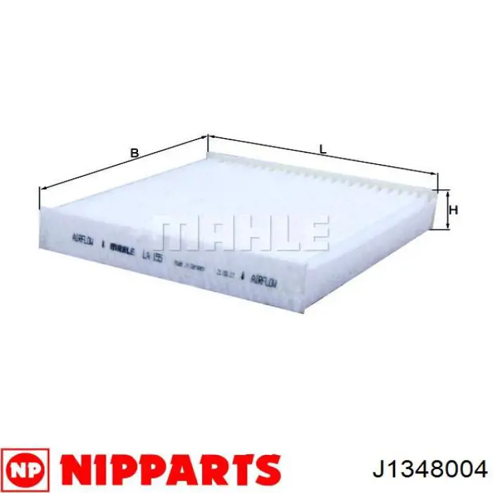 Фільтр повітряний обігрівача Nipparts J1348004 ціна, від 6.12 USD