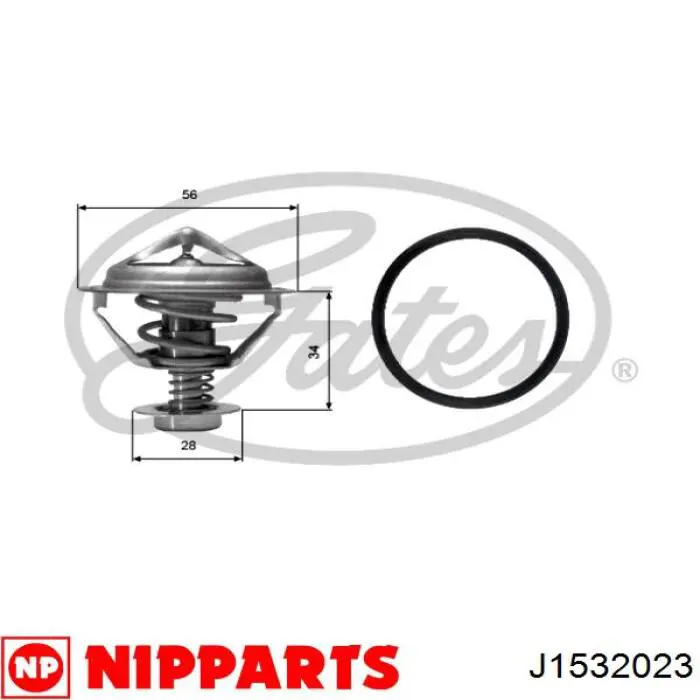 Автомобільний термостат Nipparts J1532023 ціна, від 8.31 USD