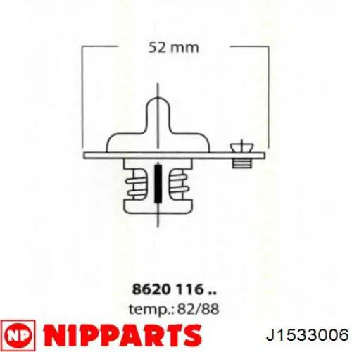 Термостат J1533006 Nipparts