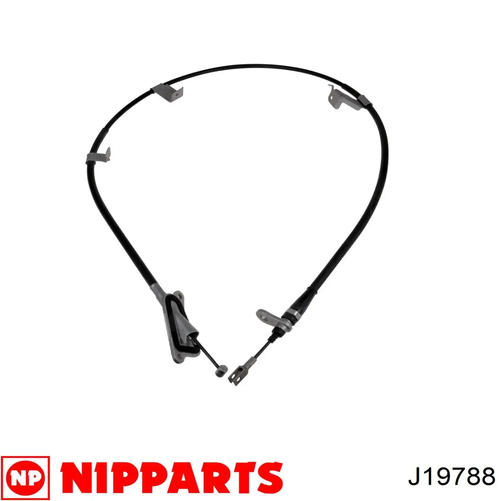 J19788 Nipparts Трос ручного гальма задній, правий