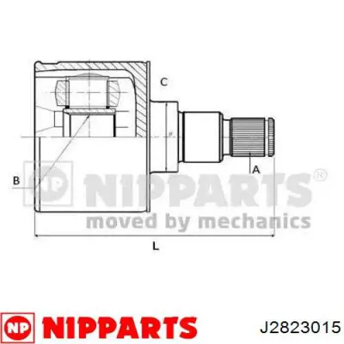 Граната колісна Nipparts J2823015 ціна, від 25.39 USD