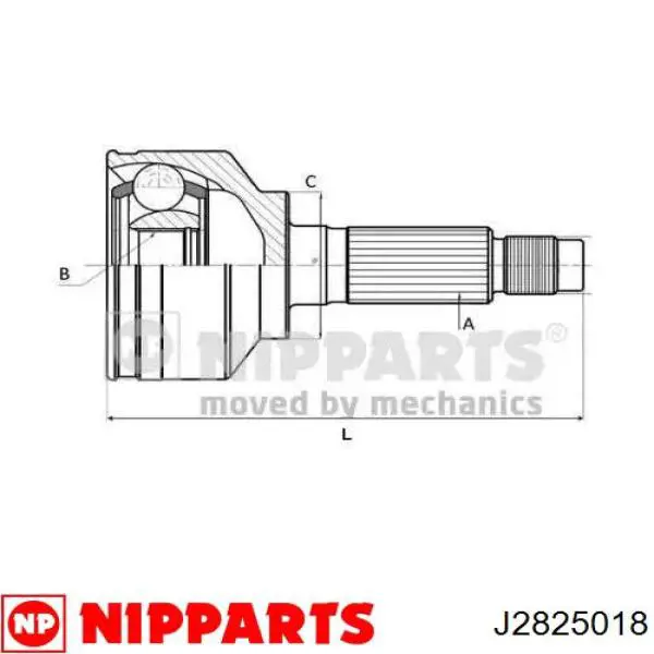 Граната колісна Nipparts J2825018 ціна, від 34.90 USD