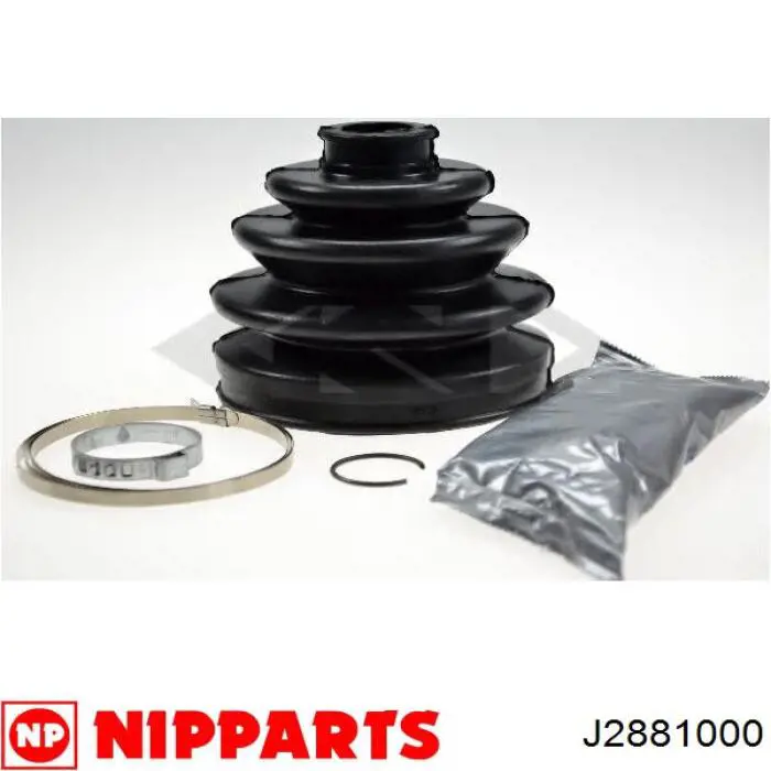 Купити J2881000 Nipparts Пильник шарніра кутових швидкостей внутрішній передній