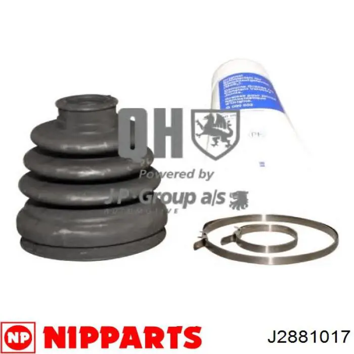 Пильник шарніра кутових швидкостей внутрішній передній лівий Nipparts J2881017 ціна, від 12.07 USD
