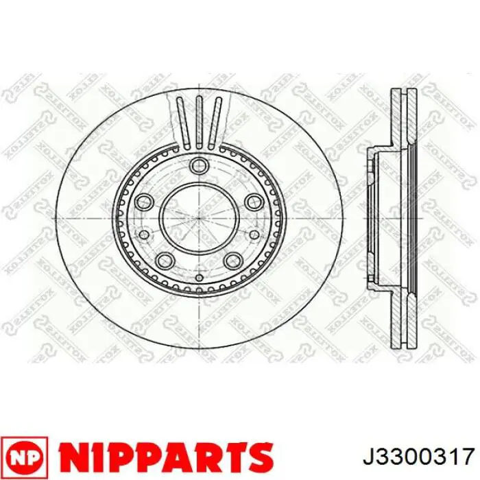 Диск переднього гальма Toko cars T2304006 ціна, від 18.70 USD